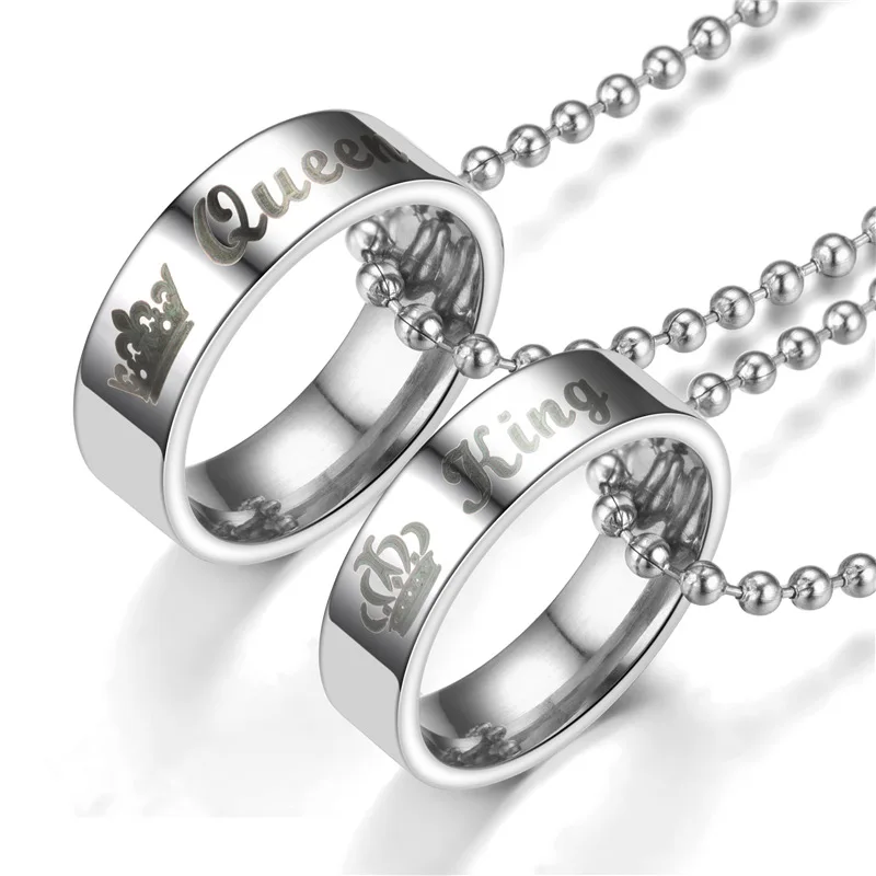 

Stainless Steel Necklace Couple Necklace Fashionable And Hot Selling Wedding Chain Necklace For Couples