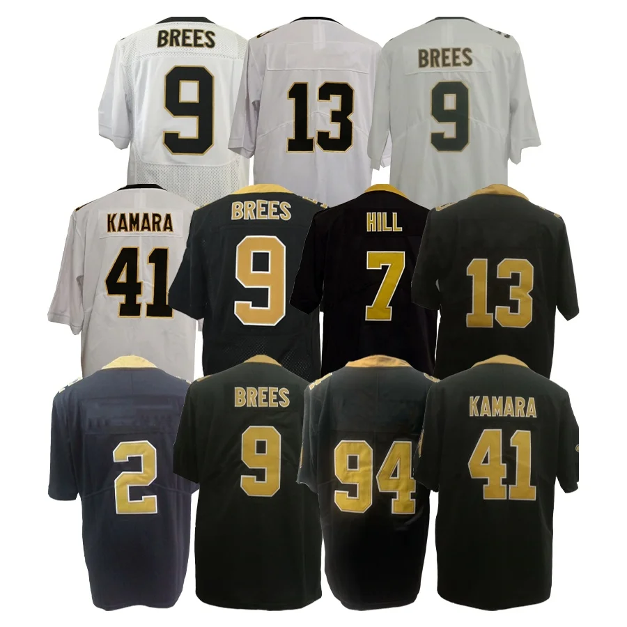 

American Football Jerseys Alvin Kamara Jersey Taysom Hill Stitched Breathable Size S-XXXL, Customized color