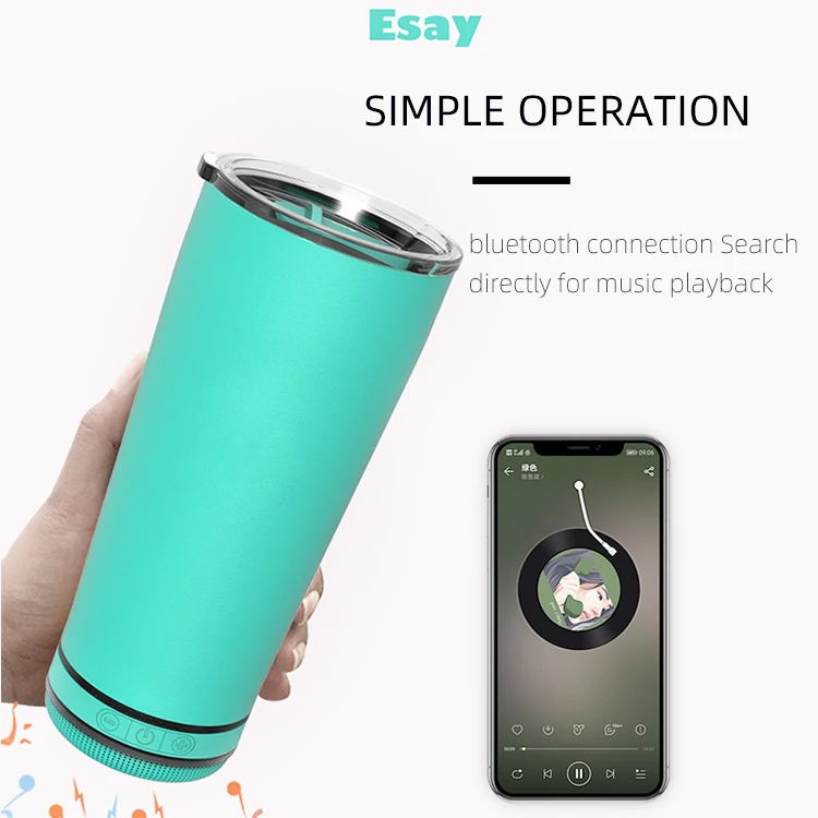 

Amazon Hot Selling Portable Mini Smart Music Wireless Speaker Mug for Gifts