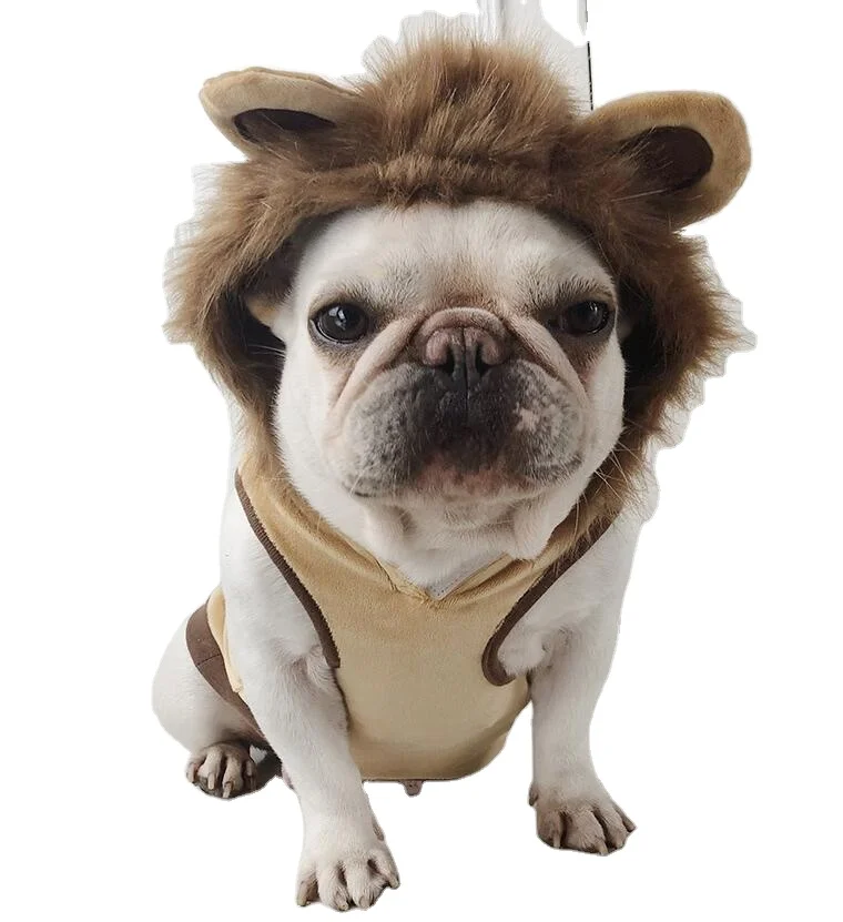 

Pet Apparel Spring Autumn Designer Puppy Cute Lion Animal Clothing Pet Puppy Dog Costume Funny Lion Pet Dog Clothes Overall