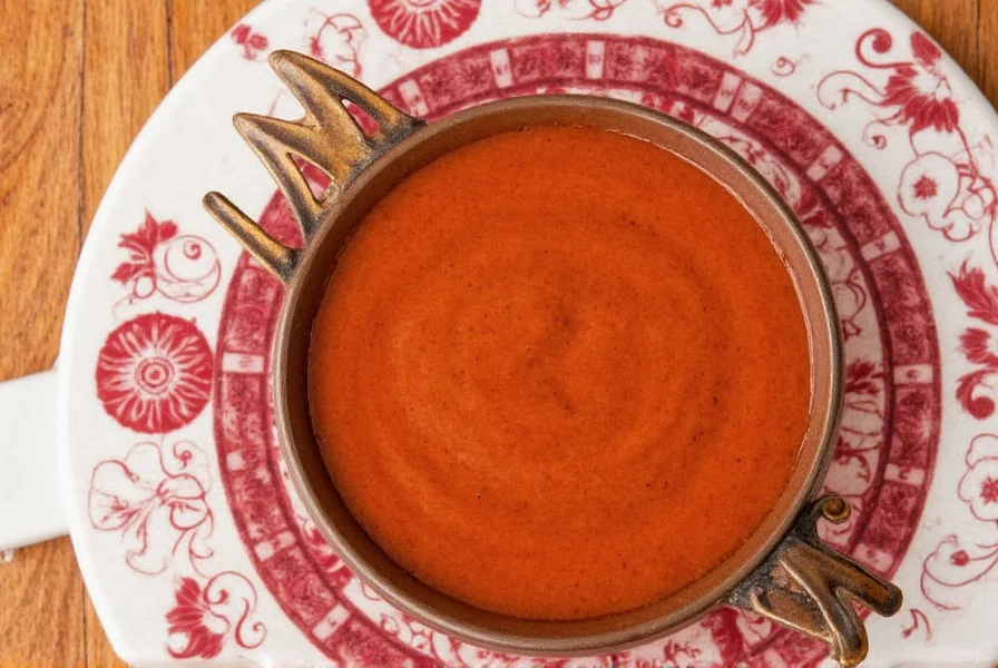 Chamoy sauce in a bowl with chili and lime garnish