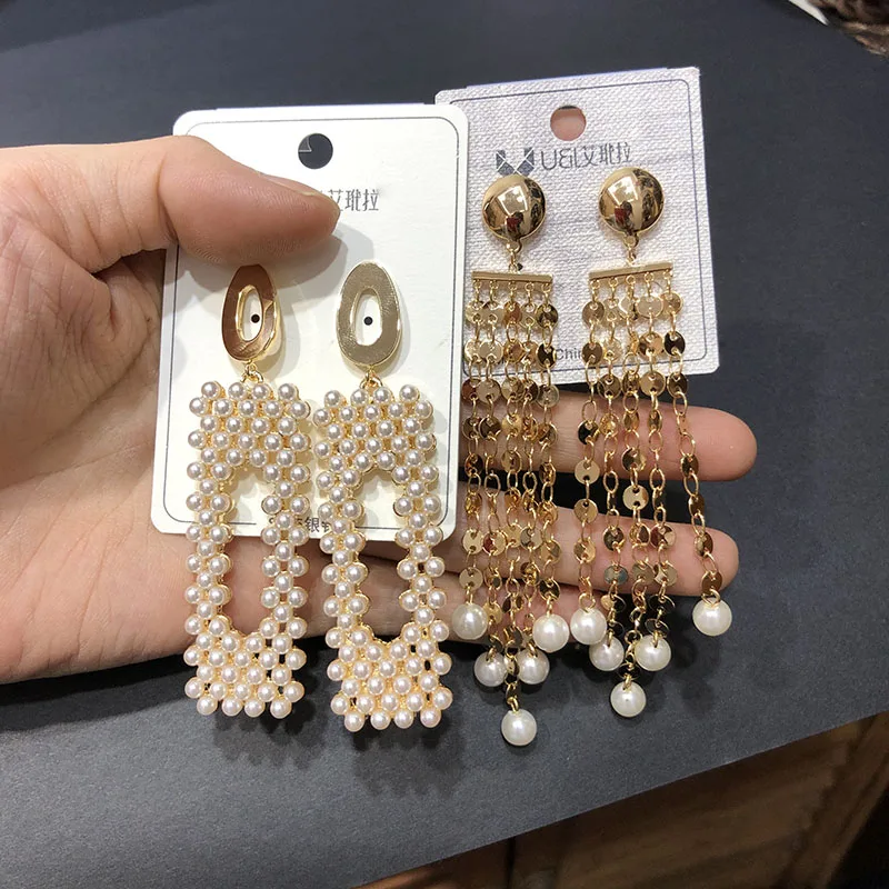 

925 silver needle mixed fashion earrings rhinestone earrings mix long drop earrings