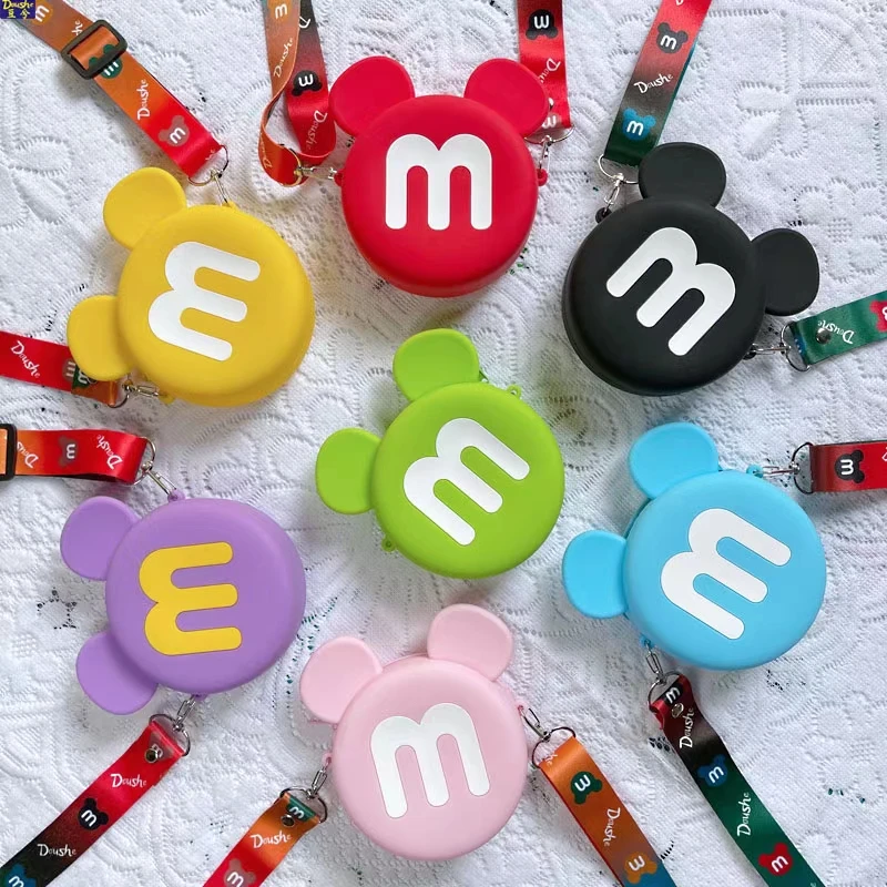 

Cartoon Silicone Coin Wallets Coin Purse Crossbody Shoulder Bag Handbags