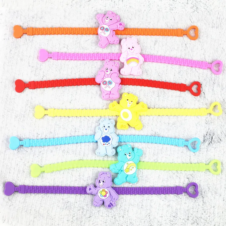 Cheap lovely bangles customized PVC promotion bracelet for kids