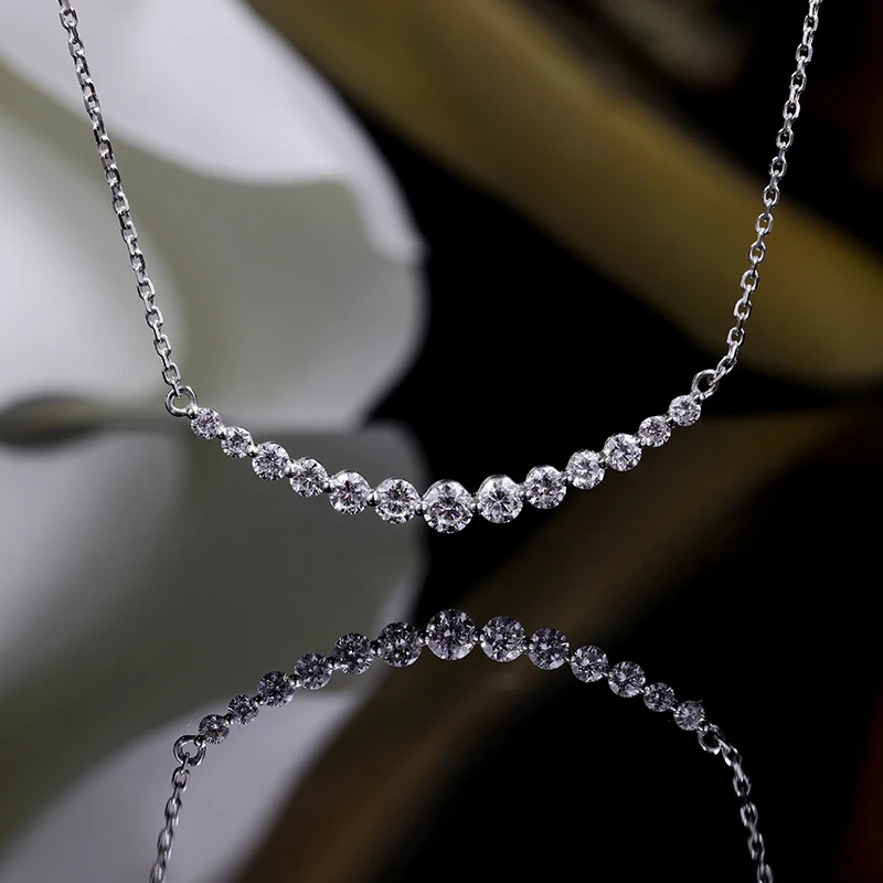 

starsgem trendy diamond necklace AUMP174 18k gold diamond necklace ready to ship