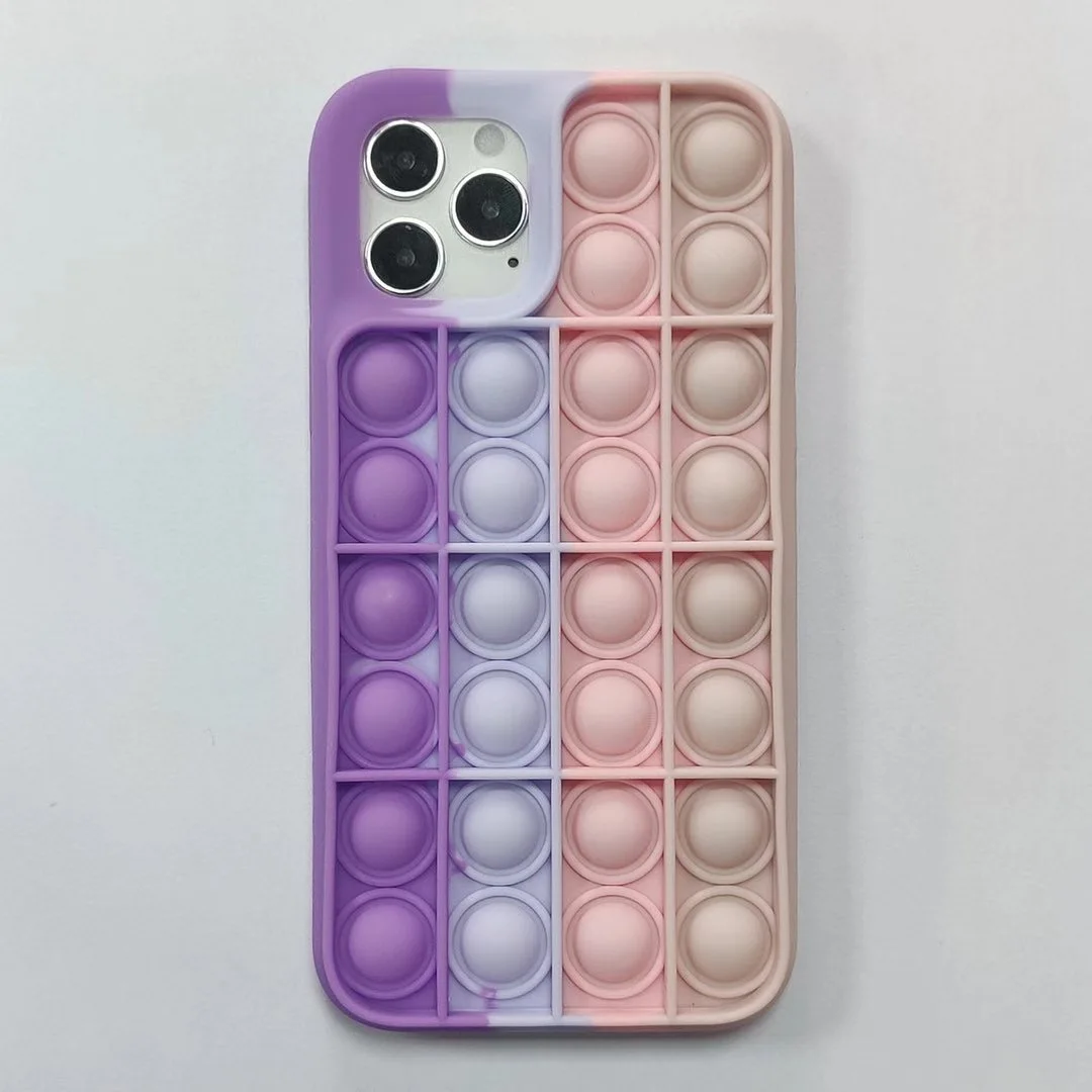 

Cute 3D Bubble game toy fidget push pops for iphone 12 pro case