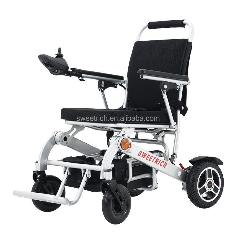 

Solid Tyres 24V Lightweight Cerebral Palsy Battery Electric Wheelchair, Black,silver
