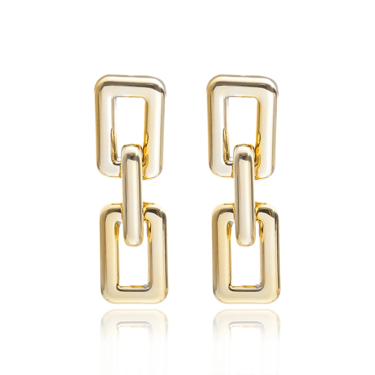

Hip-Hop Personality Exaggerated Square Women Earrings Jewelry