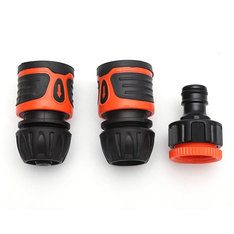

Soft touch garden accessories 1/2" ABS plastic flexible water quick coupling hose tap nipple connectors, Customized