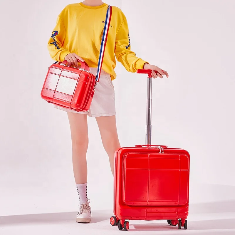 

custom front cover opening pinkycolor travel case  luggage, Customized