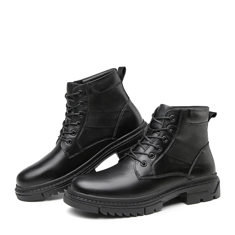

new style high-top full grain leather upper rub outsole casual fashion trend doctor boots for men winter quanzhou