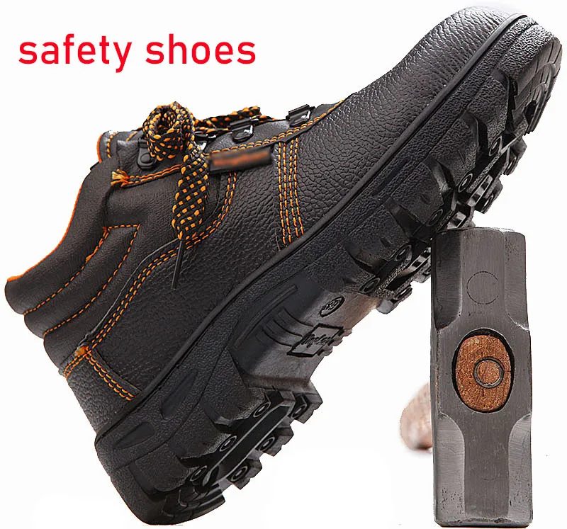 
USD3 5 CHEAP wholesale steel toe cap construction men work working industrial safety shoes safety boots with plate for man  (62340170424)