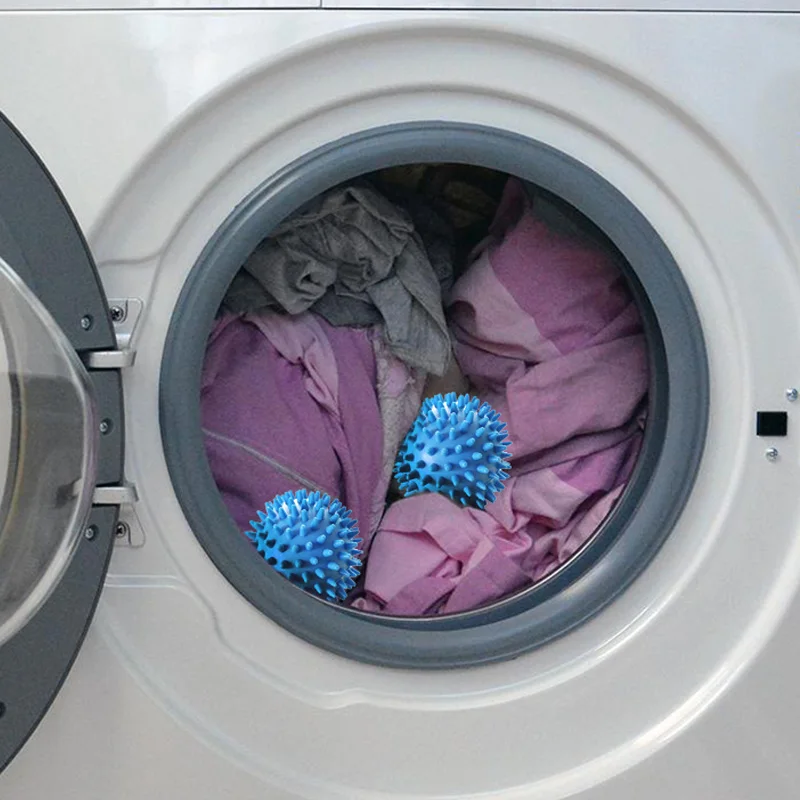 

Bathroom Accessories Washing Machine Cleaner Blue Reusable Washing Laundry Dryer Ball Cleaning Tools Washing Powder Ball, As photo