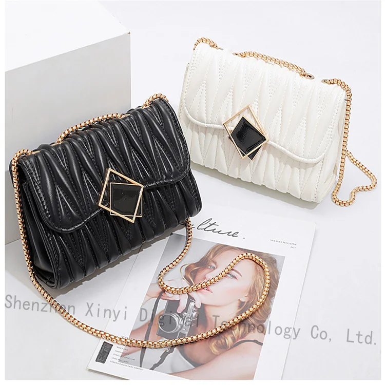 

Wholesale Women Bag Handbags 2021 PVC Shoulder Lock Chain Messenger Pillow Bag Luxury Ladies Woman Hand Bags Purses Handbags