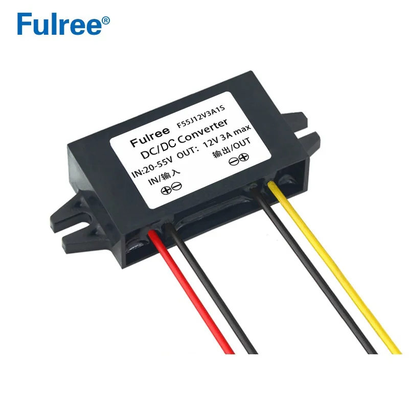 Super Small Size DC 36V 24V to 12V 1A 2A 3A DC Step Down Converter Electric Scooter Buck Power Supply for LED Lights