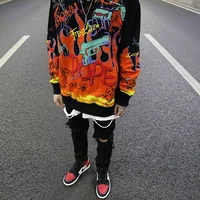 

custom streetwear men stock dropshipping full digital print hoodies