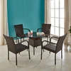 2019 wholesale super nice outdoor rattan dining furniture tables chairs
