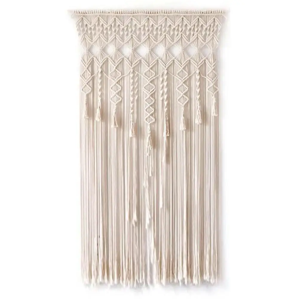 

Boho Tapestry Wall Hanging Macrame Woven Door Curtain Divider Hanging Dream Catcher Tapestry For Bedroom Living Room Decor