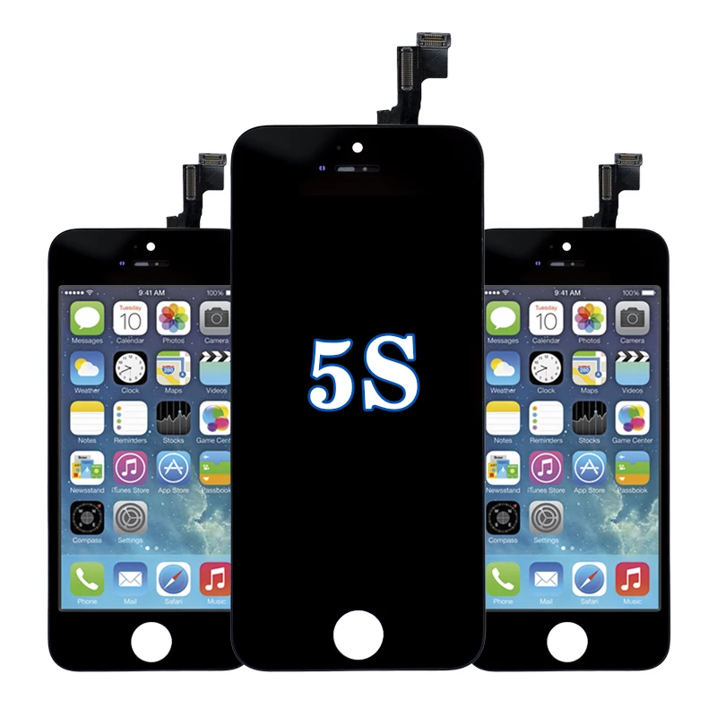 

2021 easit wholesale high definition quality lcd touch screen for iphone 5s,excellent brightness quality lcd for iphone 5s