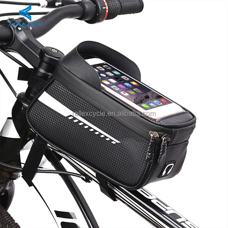 

RALLEX Bike Phone Front Frame Bag Waterproof Bicycle Phone Mount Bag Phone Case Holder Cycling Top Tube Frame Bag