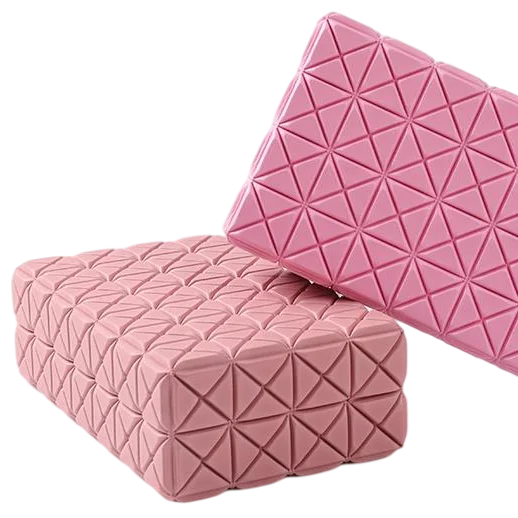

Wenbinlong lift and lengthen EVA light Pink purple rose 250g anti slip gym equipment yoga blocks, Pink/rose/purple