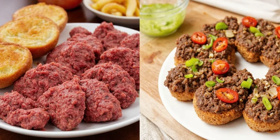 Basil and lemon pepper seasoned ground beef