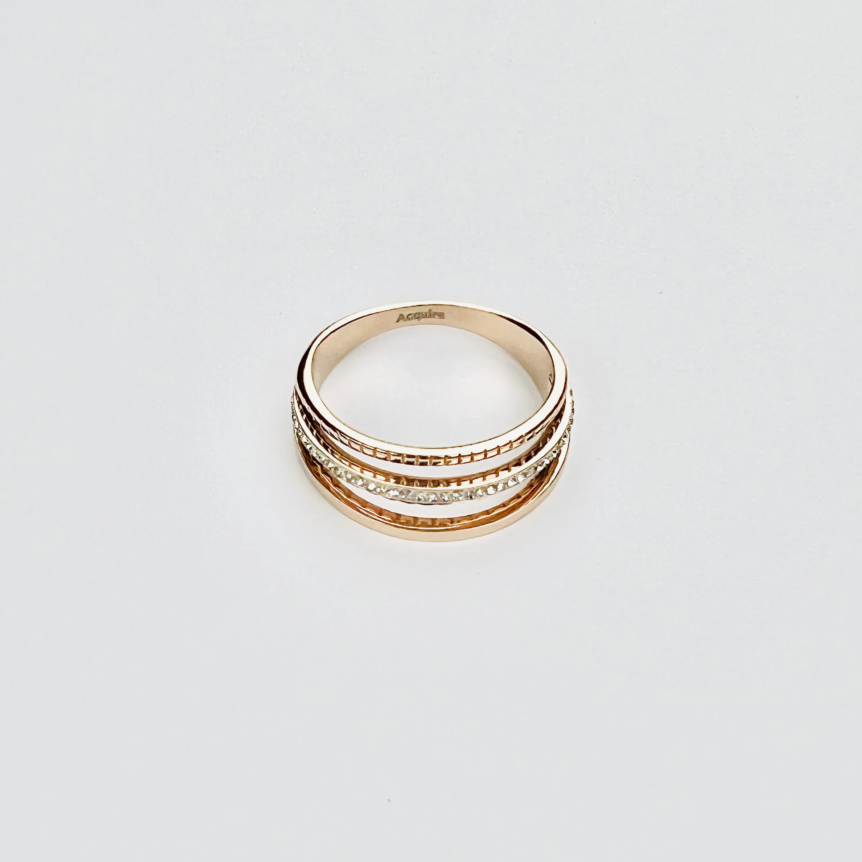 

Fashion Promise Classic Custom Jewelry Women Couple Engagement Rose Gold Plated Diamond Stainless Steel Wedding Rings, Rose color gold