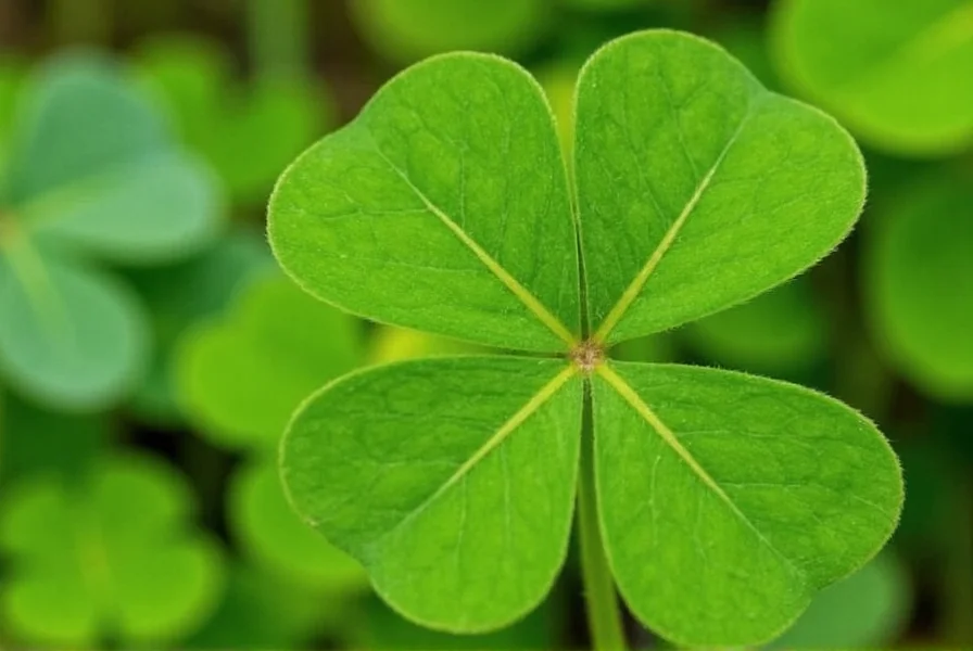 Clover growing in a residential lawn as a sustainable alternative to traditional grass