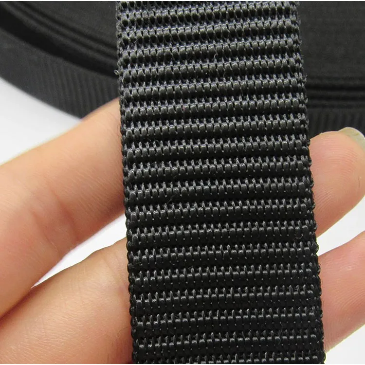 
Wholesale thick 38mm wide nylon webbing garment belt black 