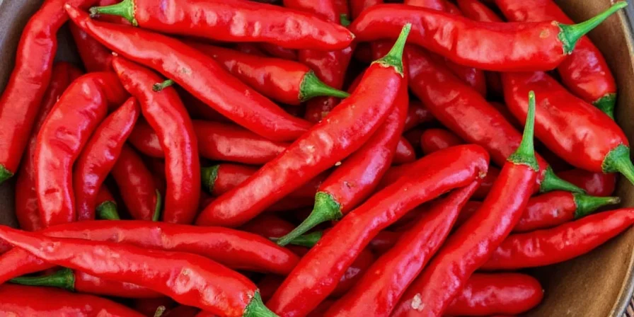 Chili pepper heat scale infographic