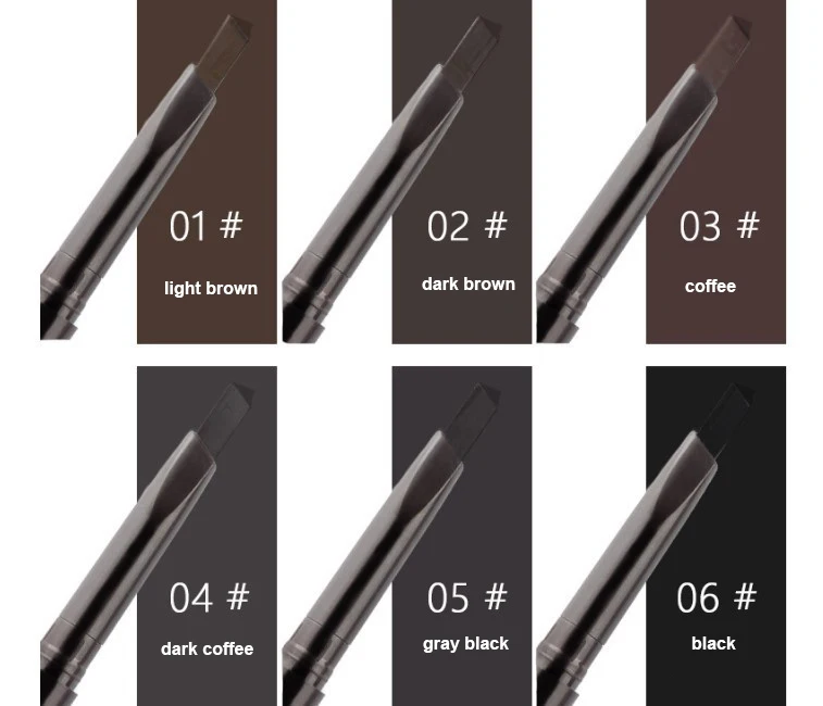 

2020 New Product 6Colors Male Makeup Single Package Sweatproof Ome Private Label Face Double Beard Pen, 6 colors