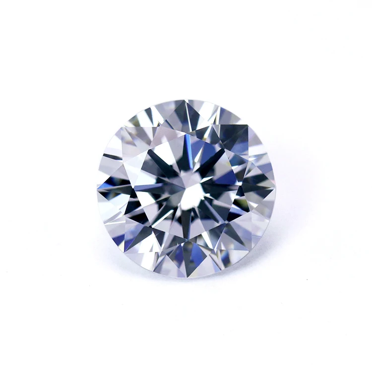 

synthetic excellent round brilliant star cut cz gems 8HS & 8AS loose white cz stones 5a grade cubic zirconia