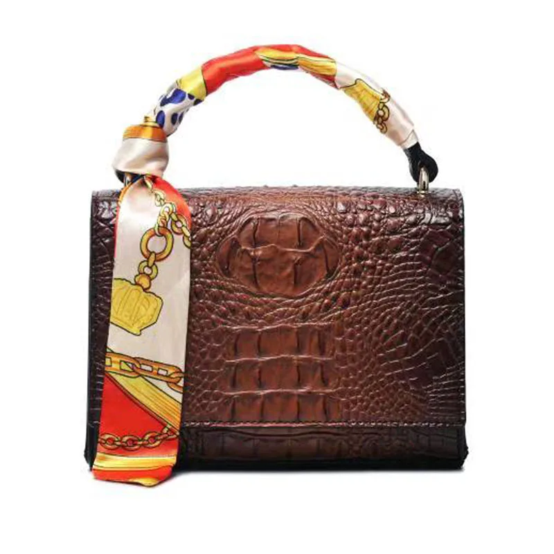 

2022 New Fashion Pu Leather Women Bag Crocodile Pattern Shoulder Bag for Lady Cross Body Rectangular Bag