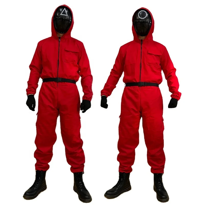 

Squid Game Cosplay Jumpsuit Halloween Party Costume, As show