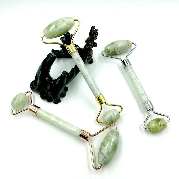 

Low price big jade roller custom gua sha tool green jade wheel roller remove wrinkles