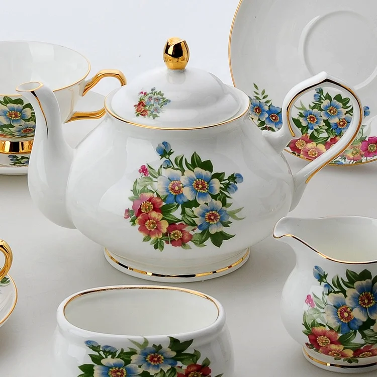 colourful coffee set