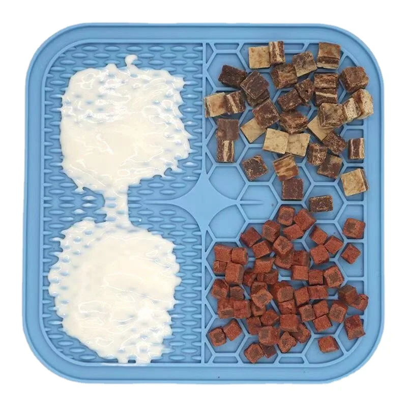 

Eco Food grade silicone pet slow dog shower feeder lick mat