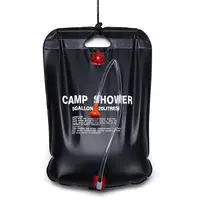 

Portable Solar Camping Shower 5 Gallons 20L Heating Camping Shower Bag with Removable Hose and On-Off Switchable Shower Head