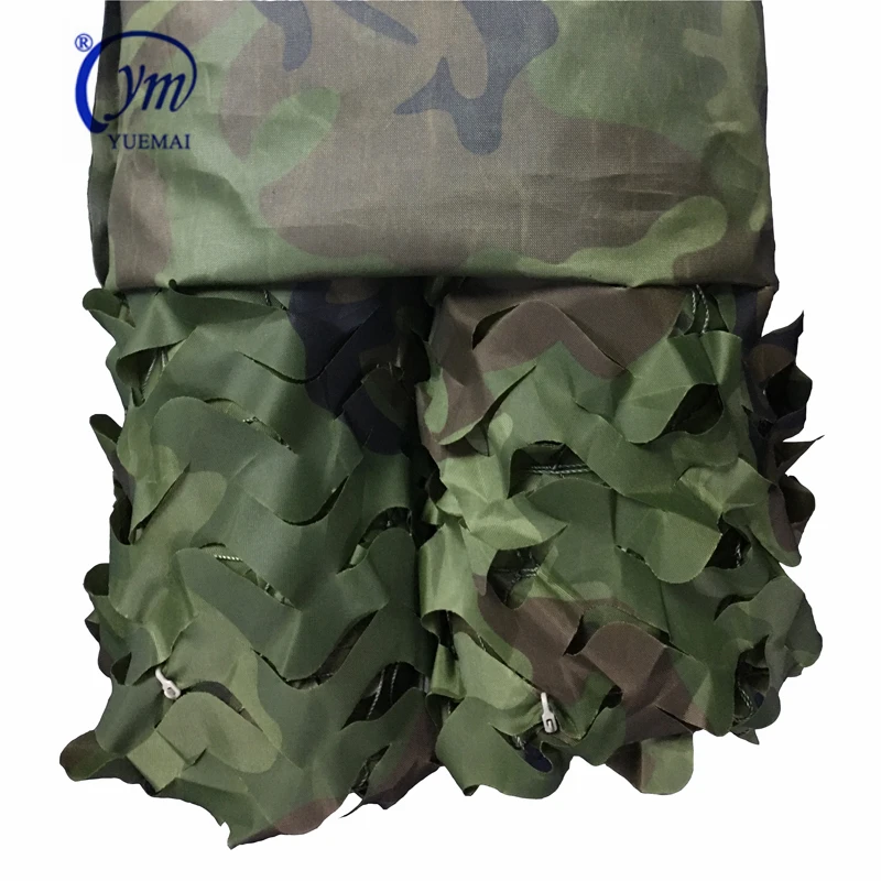 

Hunting Shooting Hide Airsoft Application Army Blind Woodland Camouflage Netting, Woodland,desert,cp, blue,white,etc.(commonly used camouflage)