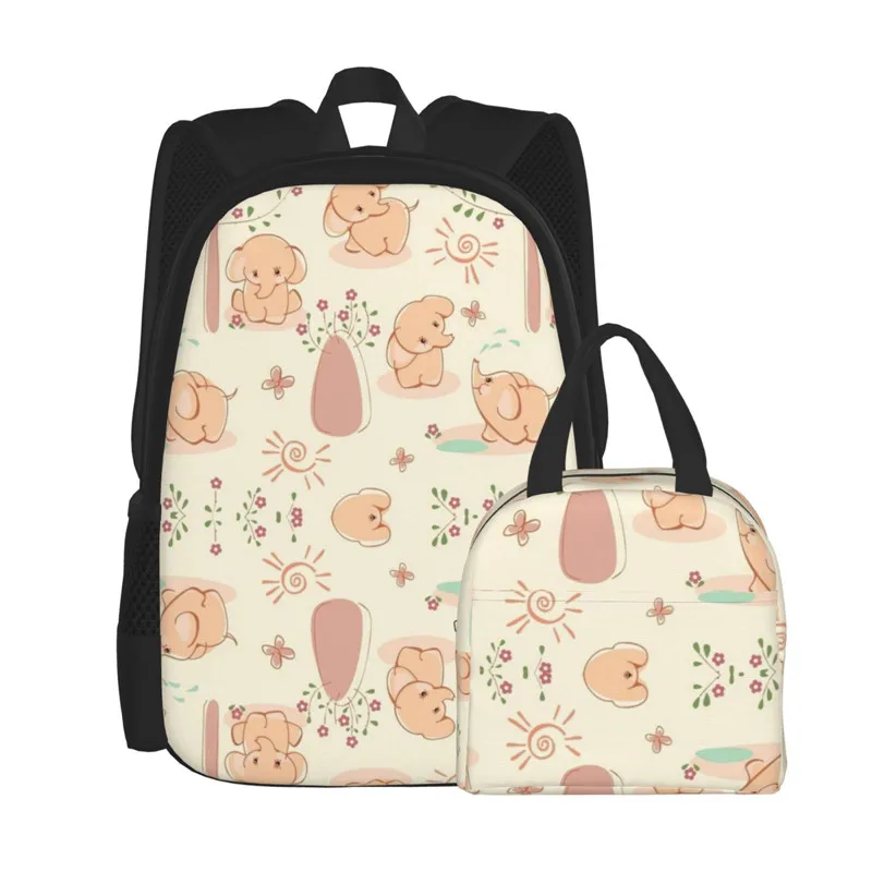 

Cartoon Teen Girls Lunchbag Schoolbag Set Kids School Backpack With Lunch Box