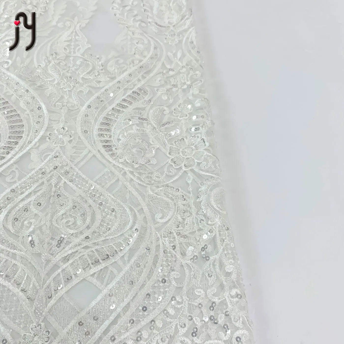 

African george fabric indian george wedding lace beaded white net embroidered fabrics, Accept customized color