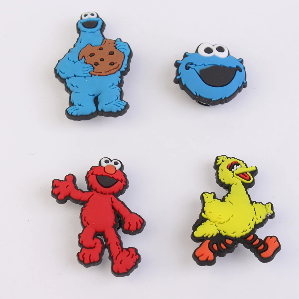 

Novelty Cartoon PVC Shoe Charms Sesame Street Shoe Accessories Shoe Buckle Decorations fit Croc Kids Gift