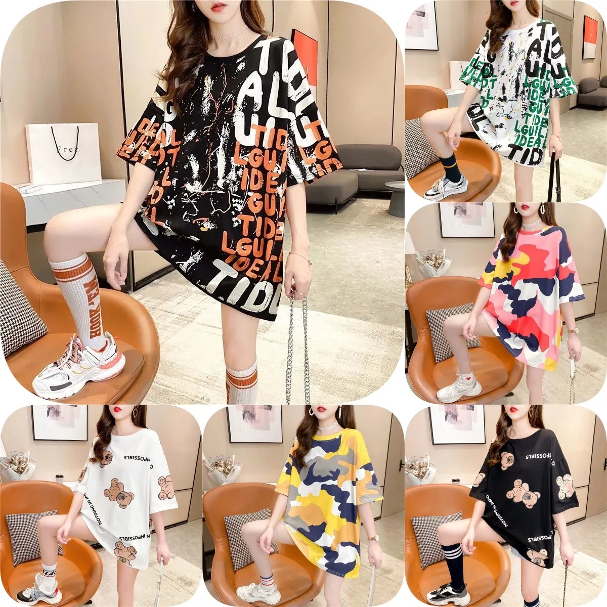 

Graphic shirts women short sleeve shirt factory wholesale women's t shirts cotton