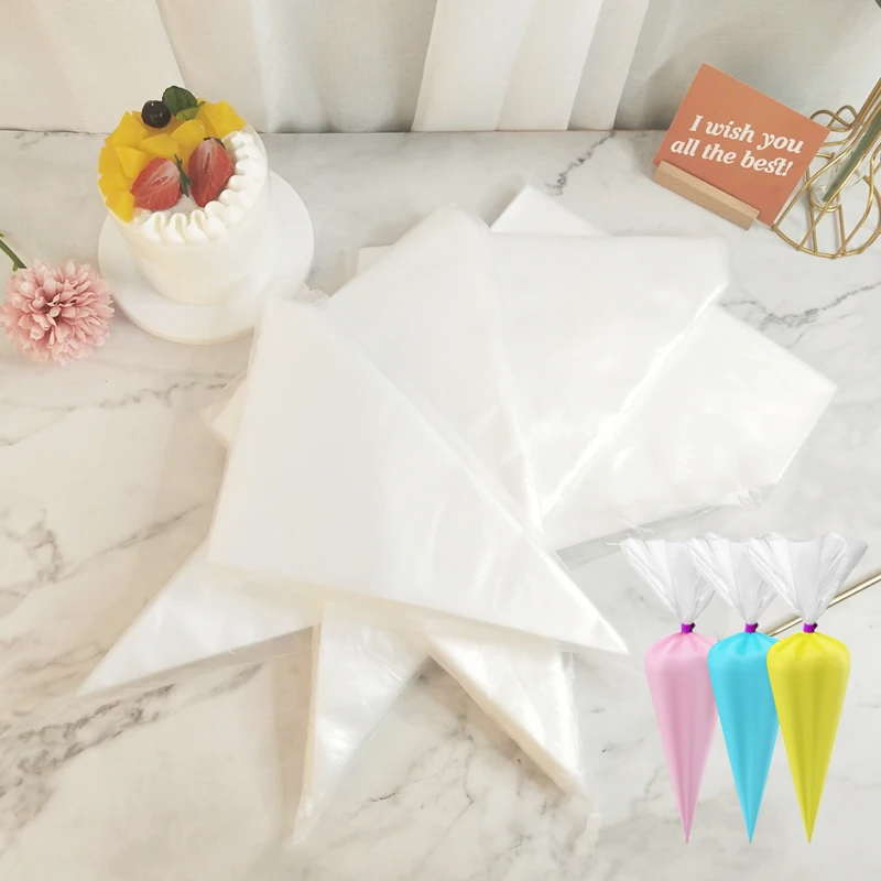 

Direct Sales of Origin Extra Thick 80 mic Pastry Bags Custom S/M/L Disposable Icing Decorating Tools Bags Cake Piping Bags, Transparent