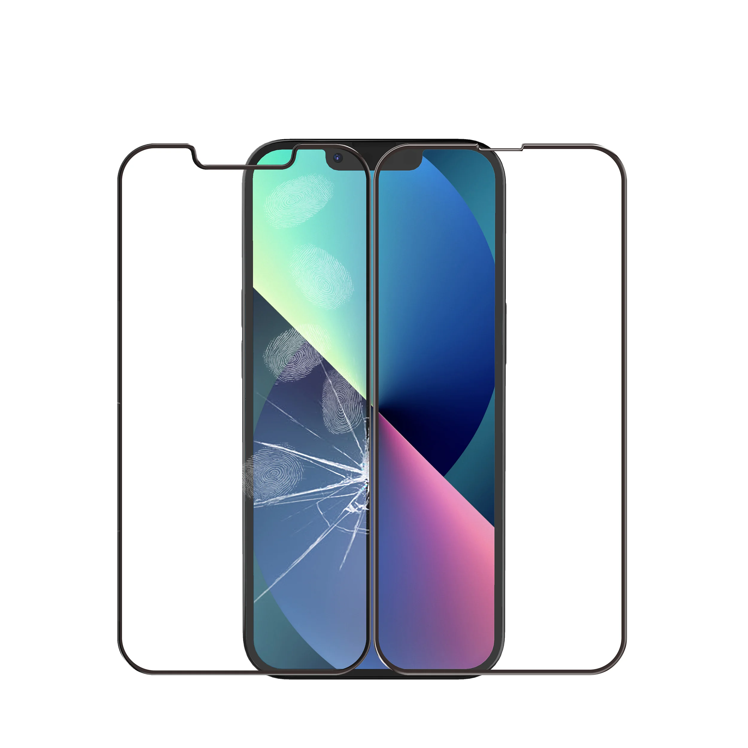 

China Manufacturer Mobile Phone Accessory Protective Film for iphone screen protector 13 screen protectors easy apply with box