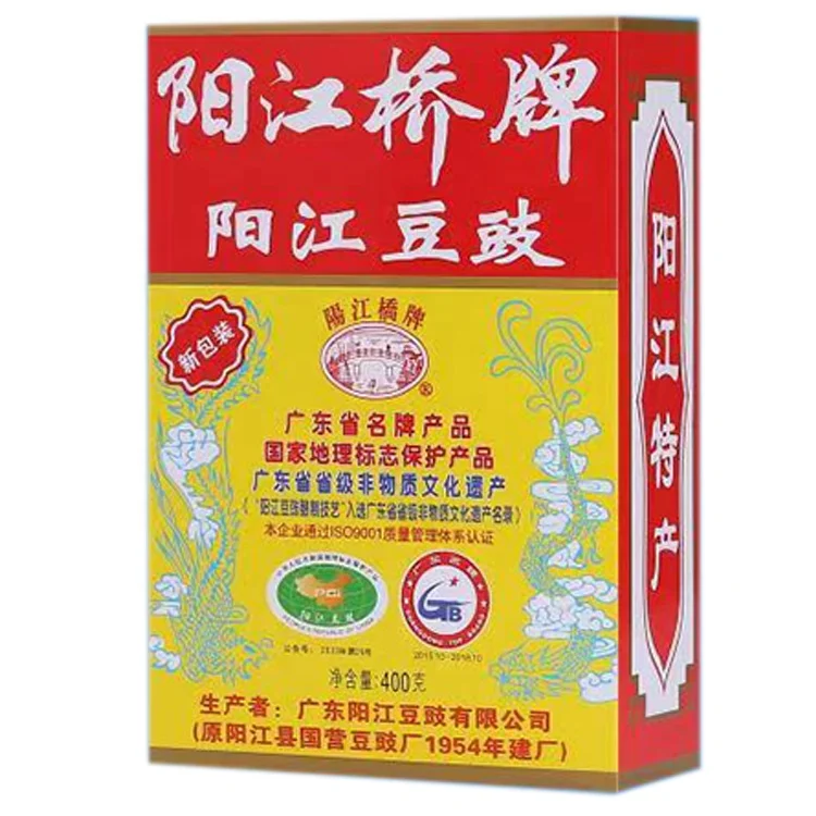 
Professional New Cooking Seasoning Yangjiang Qiaopai Local Specialty 400g Black Bean Douchi/Tempeh 