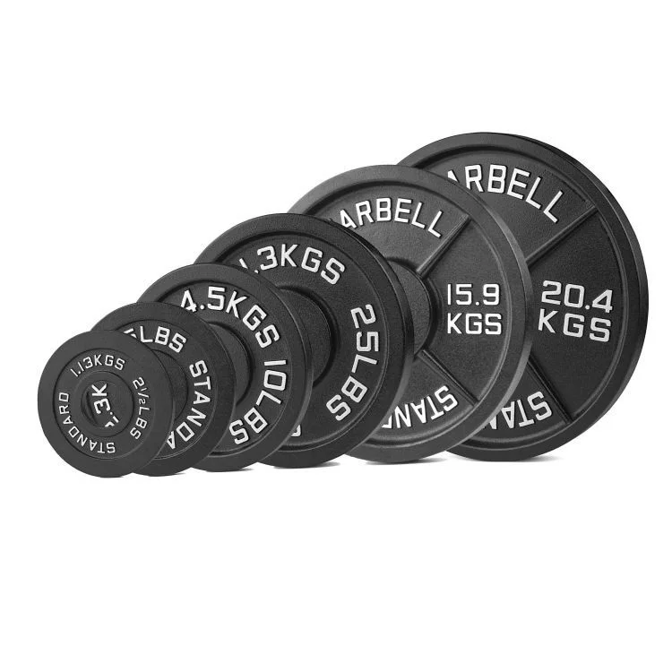 

Walright Fitness Gym Equipment Custom 10LB 45LB Standard Size Strength Training Weightlifting Bumper Weight Plates, Black