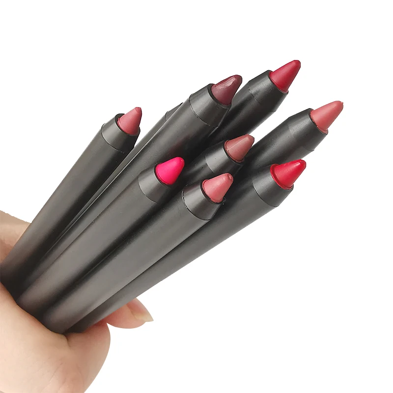 

23 color Private Label Waterproof Smooth Cream brown Lip liner pencil
