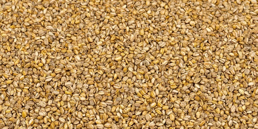 Coriander Seeds in a Spice Rack