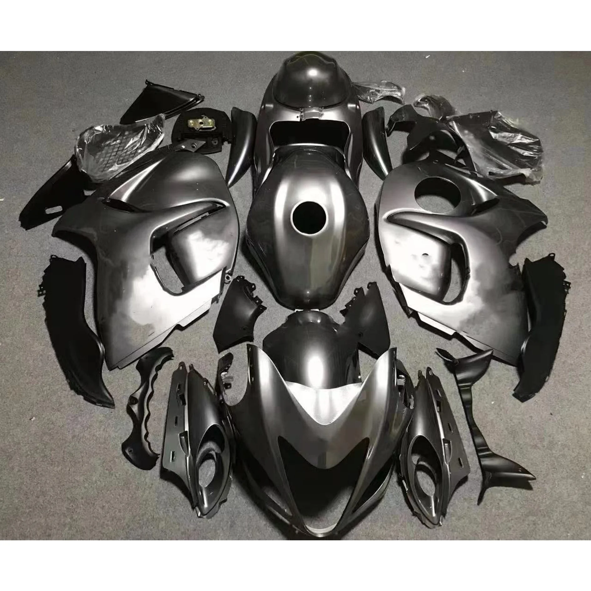 

2022 WHSC Silver Black OEM Motorcycle Accessories For SUZUKI hayabusa GSXR1300 2008-2015 08 Motorcycle Body Systems Fairing Kits, Pictures shown